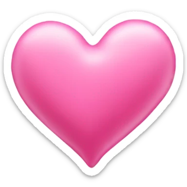Taffy Pink heart  sticker