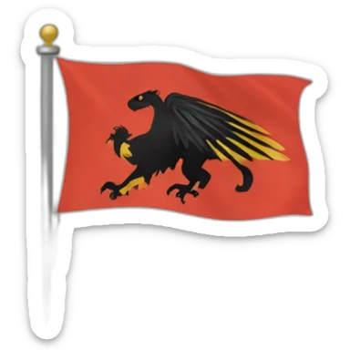 Griffin flag sticker