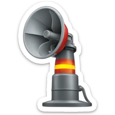 Firefighters siren sticker