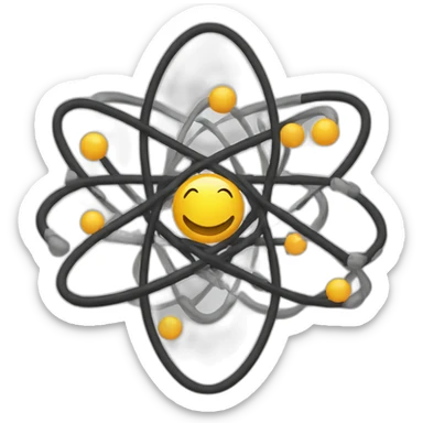 Atomic.finance Matt Black sticker