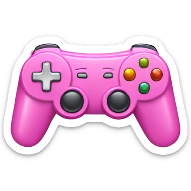 pink gaming console sticker