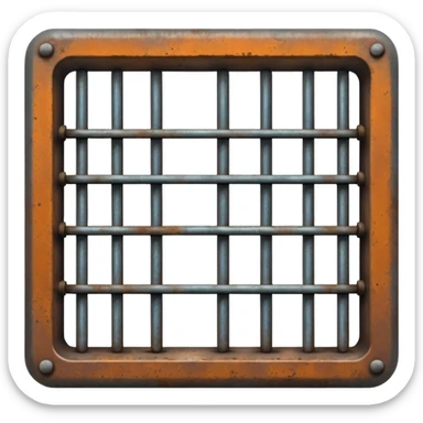 generate ultra realistic prison cell bars sticker