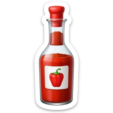 bottle of paprika sticker