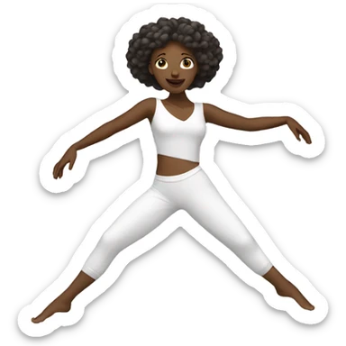 contemporary dance, white woman sticker