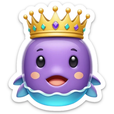 Emblema de sub para Twitch que sea una corona chula para recibirla a los 4 meses sticker