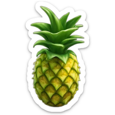 pine apple single fruit sticker