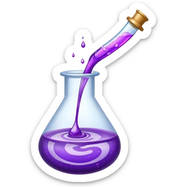 glitter purple remedy sticker