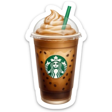iced coffee starbucks sticker
