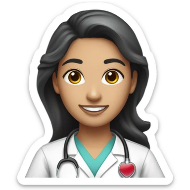 Beautiful Mexican nurse sticker