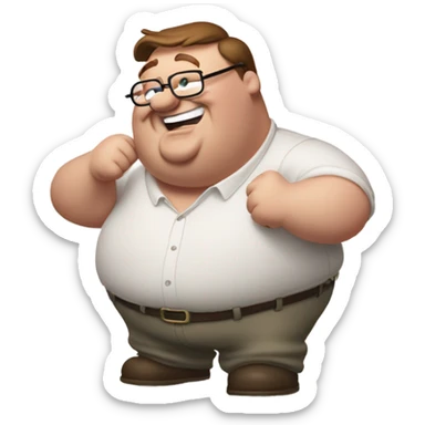 peter griffin laughing sticker