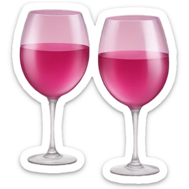 Pink wine sticker