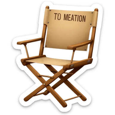 with name written on it name director film director chair sticker