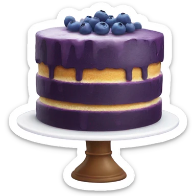 Blueberry cake sticker