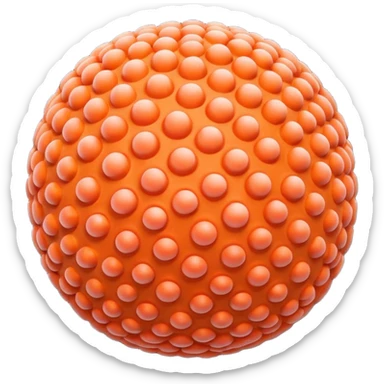 coral sphere. sticker