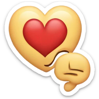 Thinking of you heart sticker