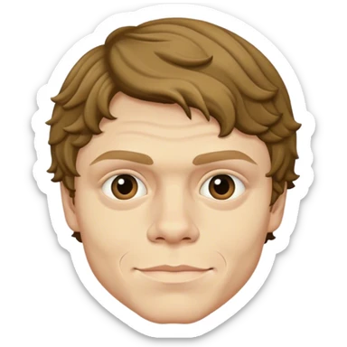 evan peters, dimples, 5 o'clock shadow sticker