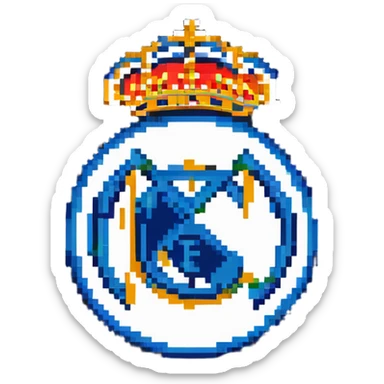 Real Madrid football club logo sticker