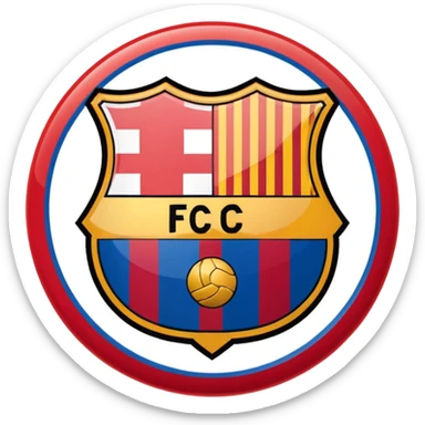 Barcelona soccer logo sticker