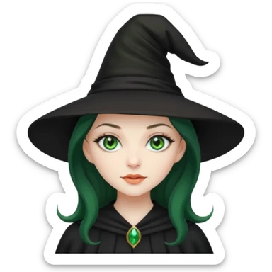 Una bruja bonita sticker