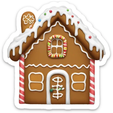 Gingerbread house sticker