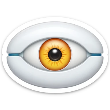 Pill with and eyeball inside  sticker