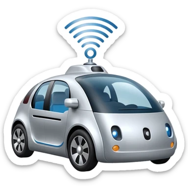 self driving car sticker