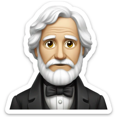 Ivan Turgenev Russian Author with a book sticker
