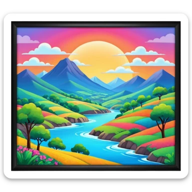 La haut dessin animé sticker