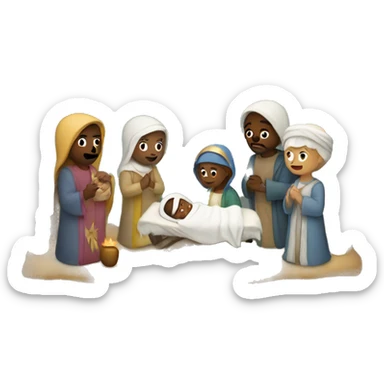 Nativity sticker