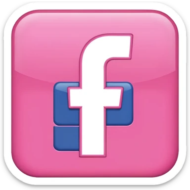 Pink Facebook sticker