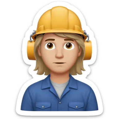 customer. 1 person only white male with shoulder normal person cloths. adult. pipeline technician change the expression and the shape of the face change the color of eyes. just the technician nothing all sticker