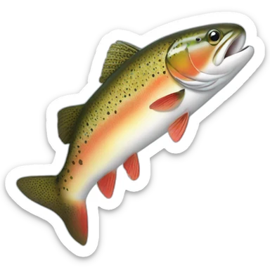 Trout sticker