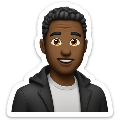  A guy with lipstick on him sticker