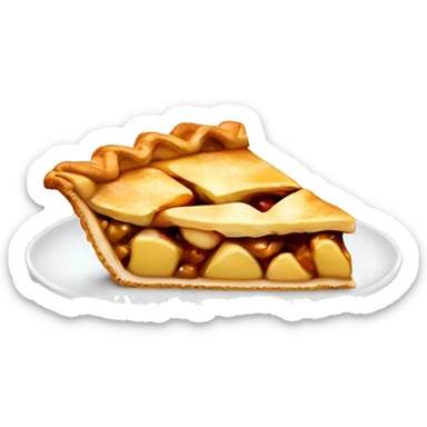 Slice of apple pie sticker