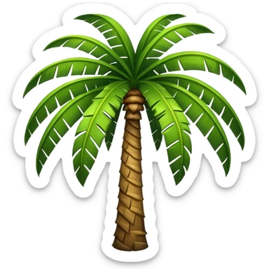 big palm tree sticker