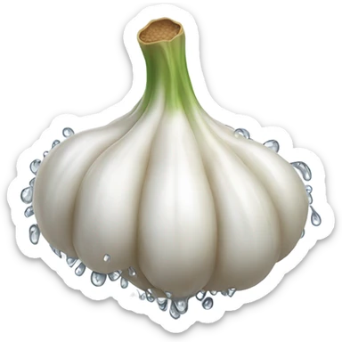 Garlic tearing up sticker