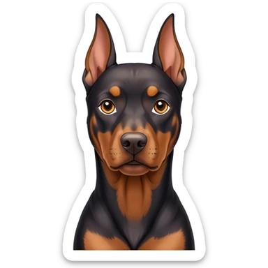 dobermann dog sticker