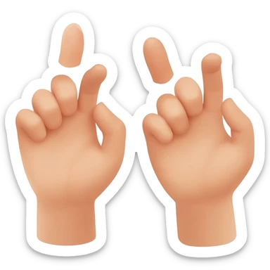 itching hands sticker