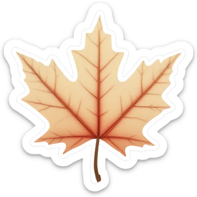 Maple leaf with 5 leaflets sticker