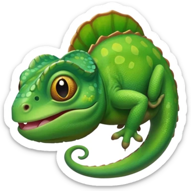 Chameleon from rapunzel cartoon  sticker