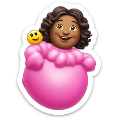 Oprah is mr blobby sticker