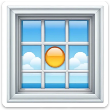 The sun is shining outside the window sticker