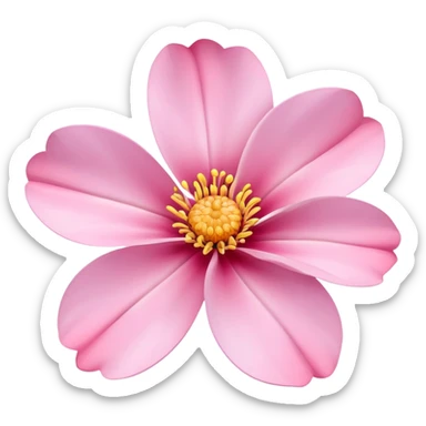 pink flower sticker