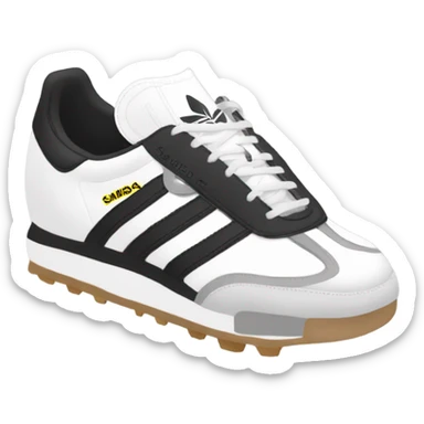 Adidas black and white sambas sticker