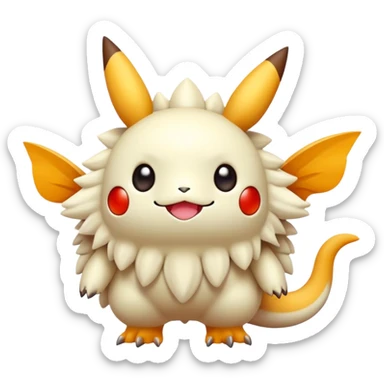 Cute kawaii cool complex detailed aesthetic-scenery-Fakémon-creature sticker