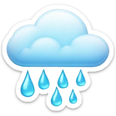 cloud rain money sticker