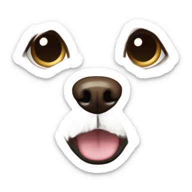 Fluffy light brown Maltese dog sticker