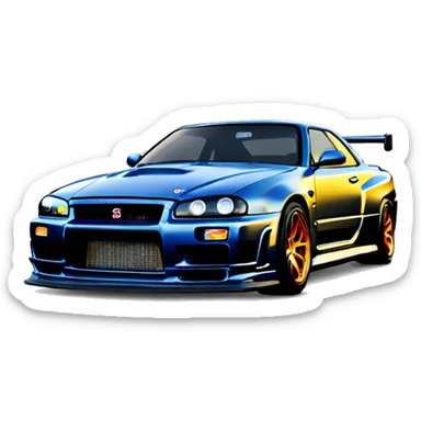 Gtr r34 sticker