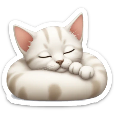 kitten sleeping  sticker