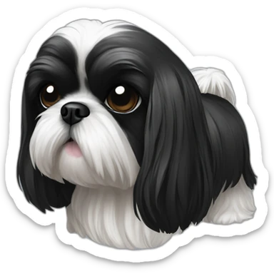 Shih tzu noir sticker